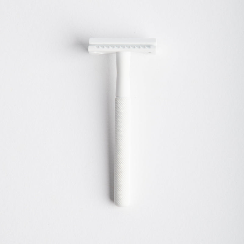 Matte White Safety Razor